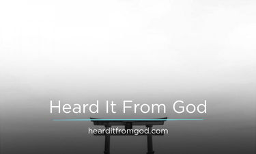HeardItFromGod.com - Creative brandable domain for sale